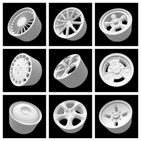 1:43 SCALE CUSTOM 3D Printed Wheels new models for 2022 EUR 8,00 ...