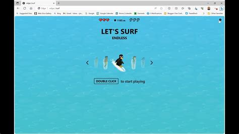 How to Play the Microsoft Edge Surf Game - YouTube