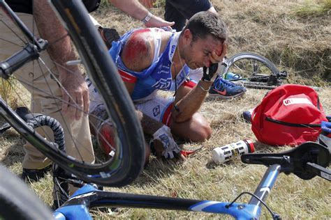 Horrible Tour De France Crash Brings Down 20 Riders, Briefly Stops Race ...