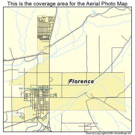 Aerial Photography Map of Florence, AZ Arizona