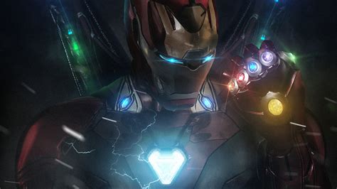 Iron Man, Infinity Stones, Avengers Endgame, 4K, #176 Wallpaper PC Desktop