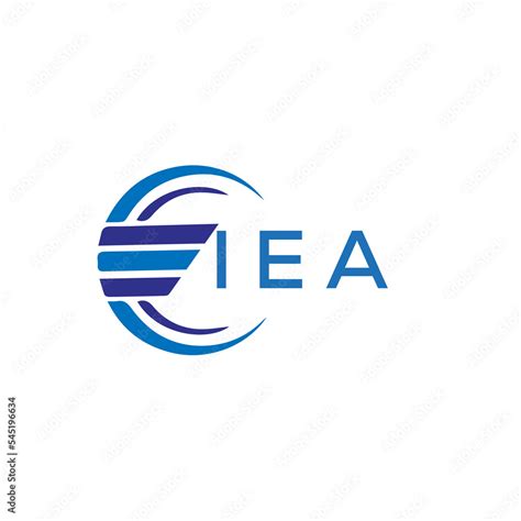 IEA letter logo. IEA blue image on white background. IEA vector logo ...