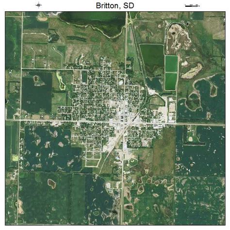 Aerial Photography Map of Britton, SD South Dakota