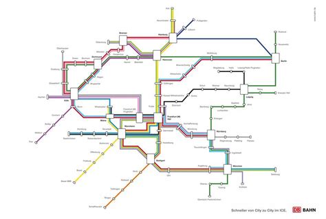 Transit Maps: Fantasy Map: Deutsche Bahn ICE Network as a U-Bahn Map