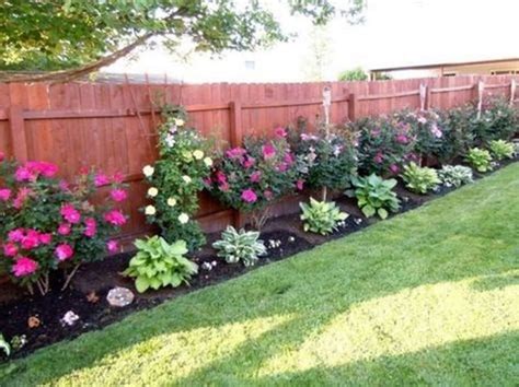 Awesome Flower Garden Ideas For Your Home 39 | Privacy fence landscaping, Fence landscaping ...