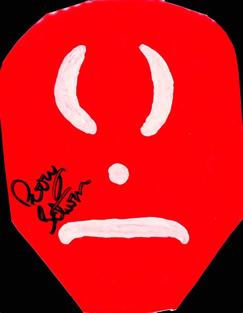 Perry Saturn signed Moppy Head Cardboard Cutout – Signed By Superstars