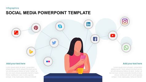 Social Media Template for PowerPoint & Keynote | Social media template ...