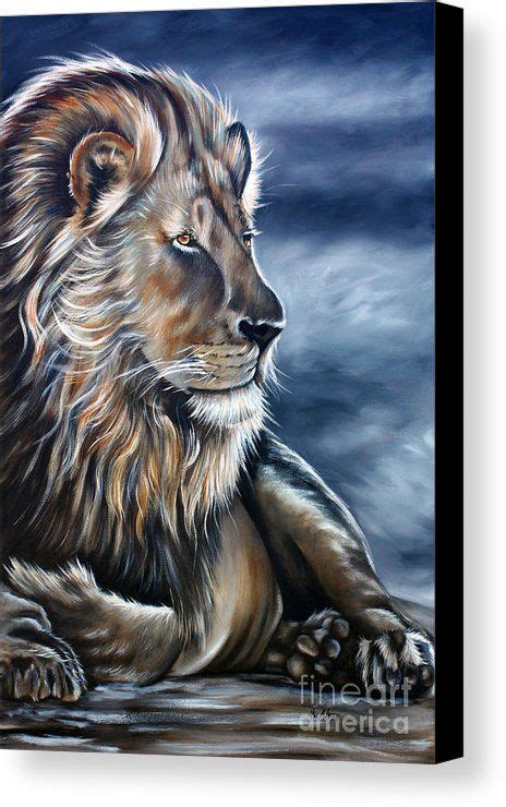 Leo ♌ Fire. painting by Ilse Kleyn | Lion pictures, Lion canvas, Lion painting