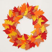 Leaf Wreath PaperCraft | Kilbourn Public Library