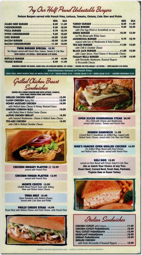 Mike's Olympic Grill Restaurant in Staten Island / Official Menus & Photos