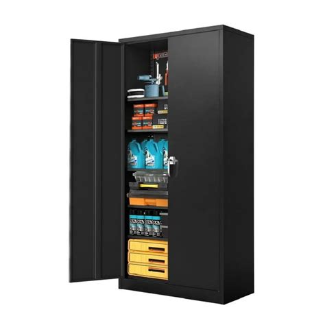 71 In Metal Storage Garage Cabinets with Locking Doors and Adjustable ...