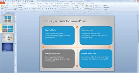Free Four Quad Diagram for PowerPoint - Free PowerPoint Templates - SlideHunter.com