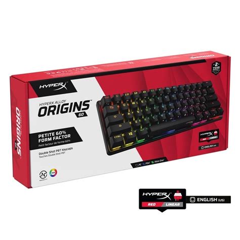 # HyperX Alloy Origins 60 - 60% RGB Mechanical Keyboard # [ RED / AQUA ] | Shopee Malaysia