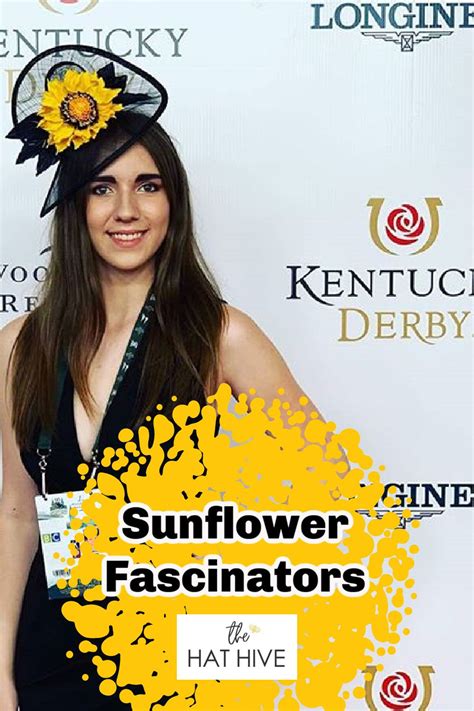 Black Sunflower Fascinator | Black fascinator, Fascinator, Kentucky derby fashion