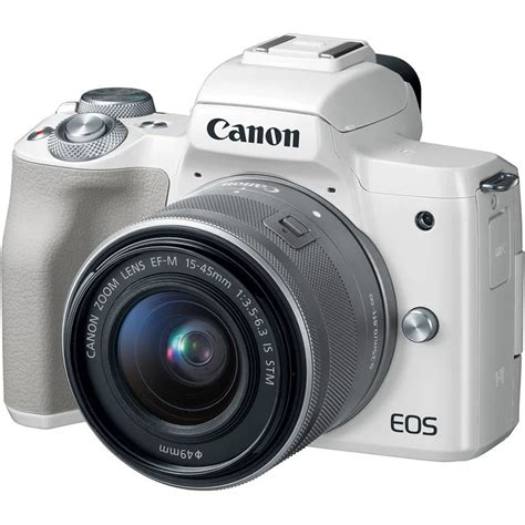 [Canon Promo] Canon EOS M50 Mirrorless Digital Camera with 15-45mm Lens (White) (Free 32GB ...