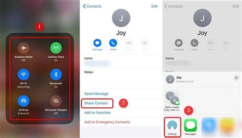 How to AirDrop Contacts from iPhone to iPhone 13/12/XS/XR/X