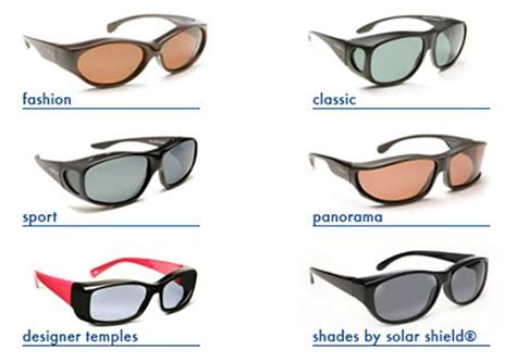 Solar Shield Fits overs come in many shapes and sizes to fit your style and to fit over your ...