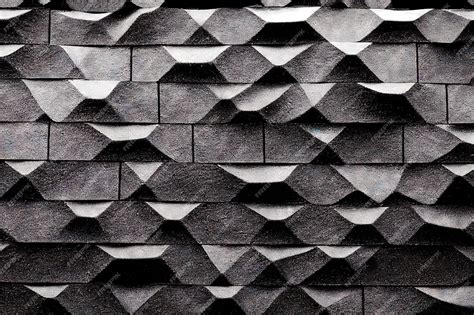 Premium Photo | Black pyramid bricks stone consisted wall surface ...