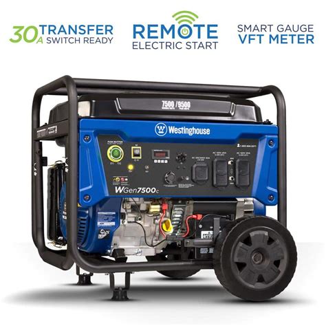 Reviews for Westinghouse 9,500/7,500-Watt Gas Powered Portable Generator with Remote Electric ...