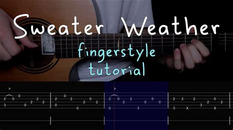 Sweater Weather - GUITAR TUTORIAL (LESSON) - The Neighbourhood / Fingerstyle Cover - YouTube