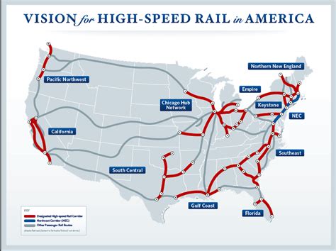 New High Speed Rail Map