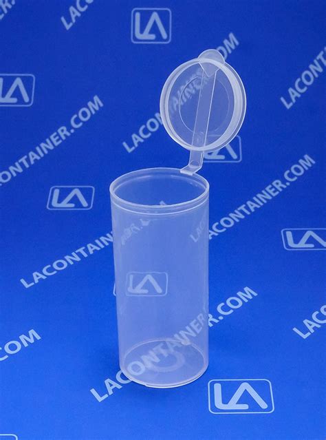 Polyvials EP2510 Small Polypropylene Plastic Hinged-Lid Lab Vials