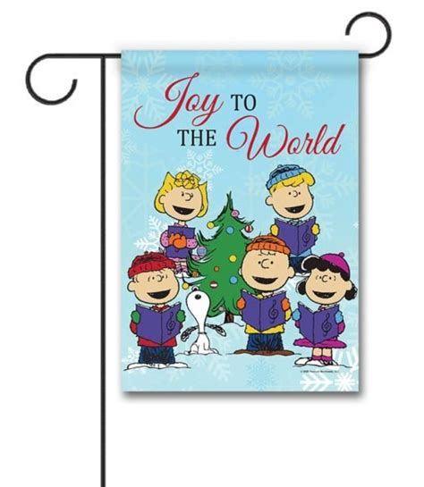 PEANUTS® Group Carolers - Garden Flag - 12.5'' x 18'' - Custom Printed ...