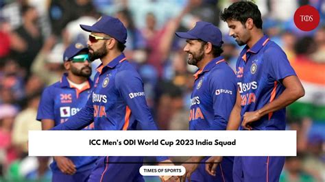 Men's ODI World Cup 2023 India Squad - Team Players List