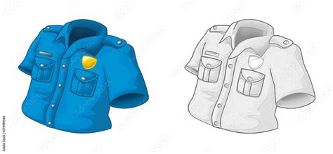 cartoon sketch police hat on white background - illustration Stock Illustration | Adobe Stock