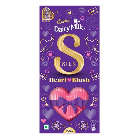 Cadbury Dairy Milk Silk Valentines Heart Blush Chocolate Bar 250g | Sinin