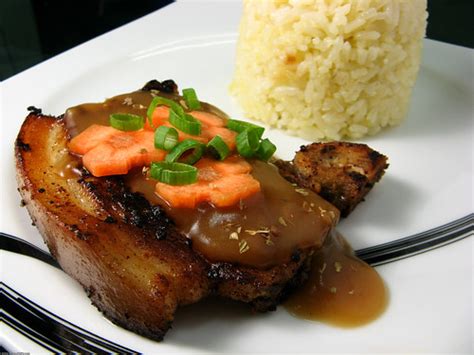 Lutong Bahay - Pork Chop with Gravy and Garlic Fried Rice | Flickr