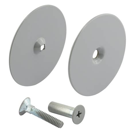 Door Hole Cover Plate, 2-5/8 in. Diameter, Finished in Gray Primer ...