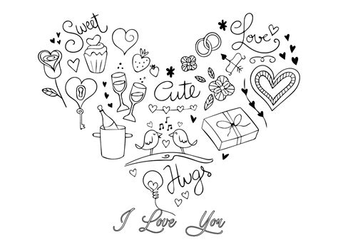 Free Printable Valentines Day Cards Coloring Page - Coloring Games Online