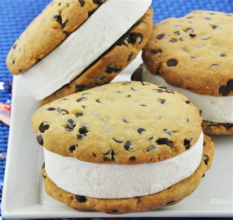 Vegan Chocolate Chip Ice Cream Sandwiches - Veganosity