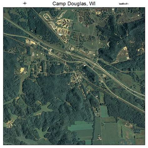 Aerial Photography Map of Camp Douglas, WI Wisconsin