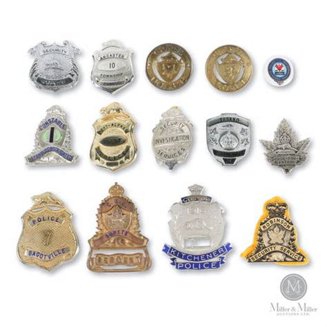 Canadian Police And Security Badges