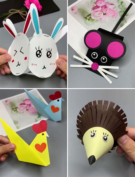 Easy Cute Animal Paper Craft for Kids | animal, paper, craft | Simply ...