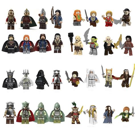 32pcs The Lord of the Rings Hobbit Movie Character Minifigures Lego Compatible Toy