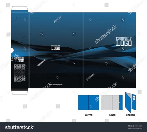 2,991 Folder die cut template Images, Stock Photos & Vectors | Shutterstock