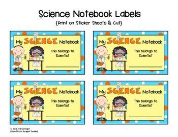 Science Notebook Labels {Free} | Science journal labels, Science notebook labels, Science notebook