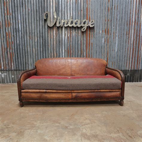 Vintage leather sofa - Bull's Eye