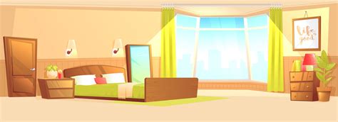 bedroom cartoon - interior design and architecture