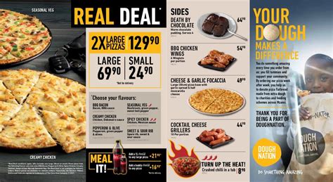 Debonairs Pizza Menu and Prices South Africa