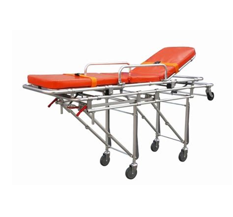 YA-AS04 Foldable Wheeled Ambulance Stretcher With Backrest