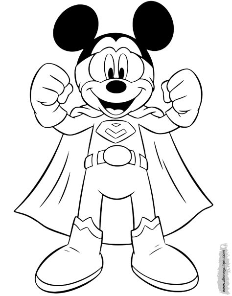 Mickey Mouse Coloring Pages 13 | Disney's World of Wonders