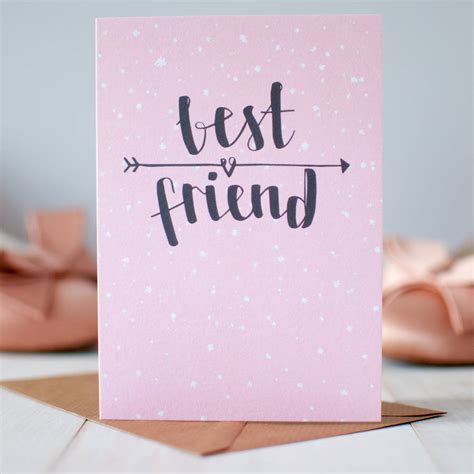 'best friend' greeting card by betty etiquette | notonthehighstreet.com