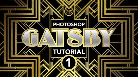 Photoshop Tutorial: "Gatsby" Art-Deco Poster Effect (Part 1 of 3) - YouTube