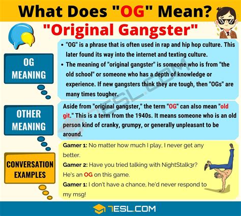 OG Meaning: What Does OG Mean? Interesting Text Conversations - 7 E S L ...