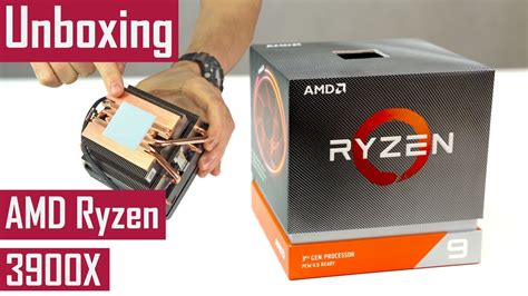 AMD Ryzen 9 3900X with Wraith Prism cooler - Unboxing of the CPU and ...