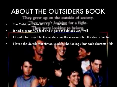 The Outsiders Book by Zoe Lane